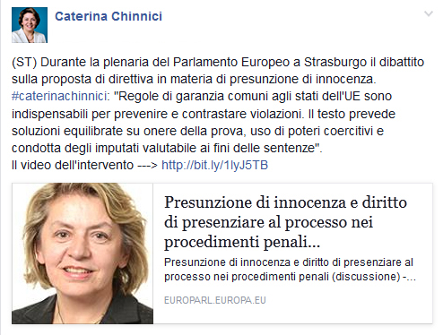 Presunzione innocenza